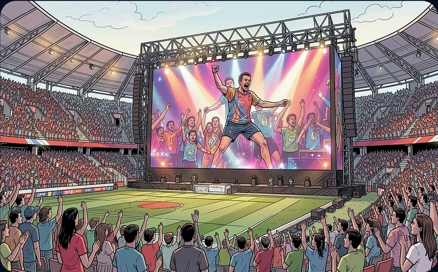 Large Area Arena Panel Display